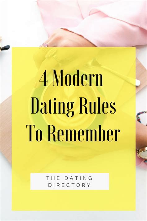 modern rules of dating